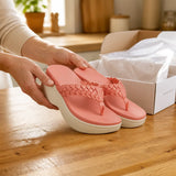 Solvea – Braided Wedge Sandals with High Arch Support