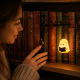 Nooklyn – Miniature Hanging Bookshelf Lantern with Warm LED Glow