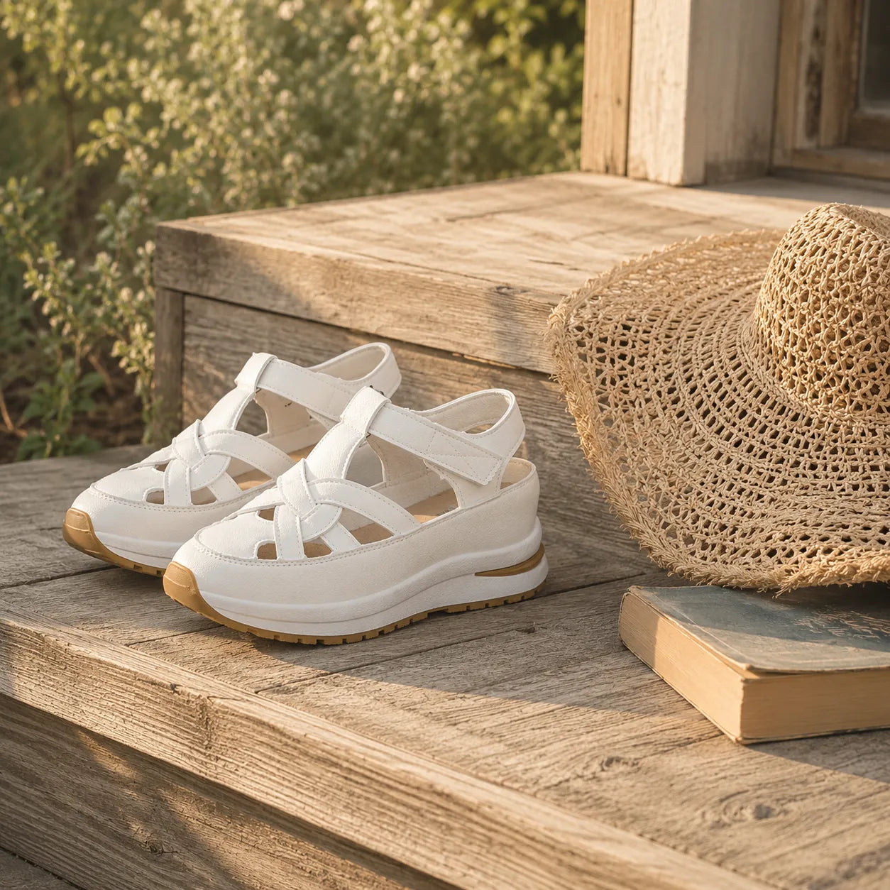 Velora – Cushioned Platform Sandals with Adjustable Strap for All-Day Comfort