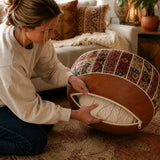 Marokka – Bohemian Storage Ottoman Pouf with Hidden Compartment