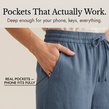 Linavia – Women's Breezy Wide-Leg Pants with Pockets