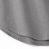 Linvie – Loose V-Neck Linen-Look Blouse with Three-Quarter Sleeves