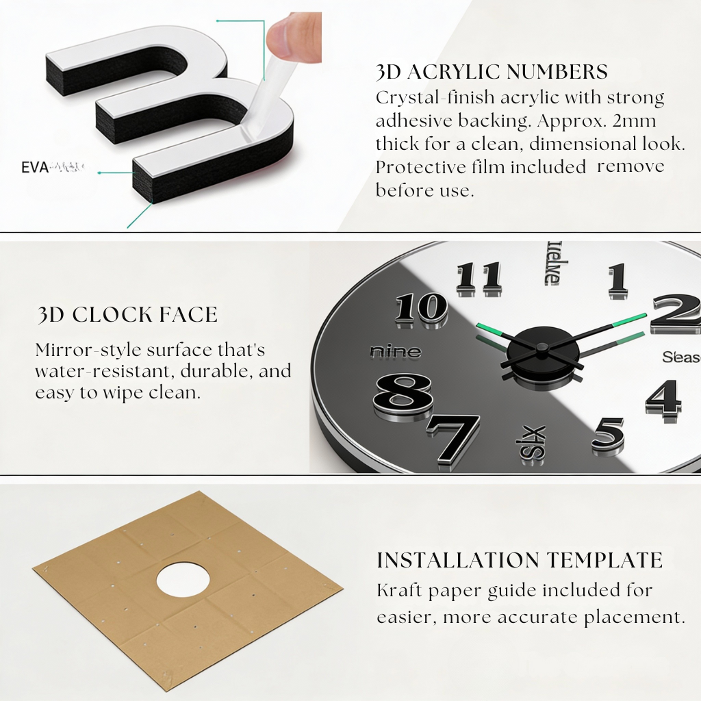 Numeris - Creative DIY Wall Clock for Modern Spaces