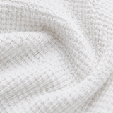 Loravia – Waffle Knit-look Henley Top with Button Placket, 3/4 Sleeve