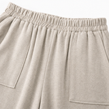Loriane – Women's Cuffed Ankle Pull-On Pants, Relaxed Fit, Elastic Waist