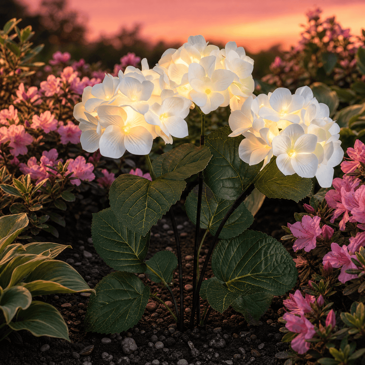 Lumelle – Solar Hydrangea Garden Lights (2-Pack)
