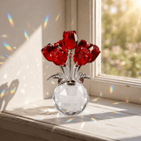 Lumirose – Crystal Rose Bouquet with Vase