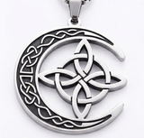 Lunara – Celtic Moon and Knot Pendant