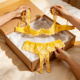 Lunaveil – Women's Floral Lace Bra and Panty Set