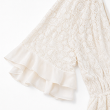 Lunavia – Lace Boho Mini Dress with Flutter Sleeves
