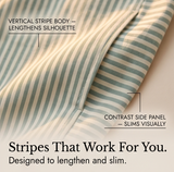 Lunavia – Women's Striped Pants with Elastic Waist
