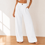 Lunavia – Women's High-Waist Wide-Leg Drape Trousers