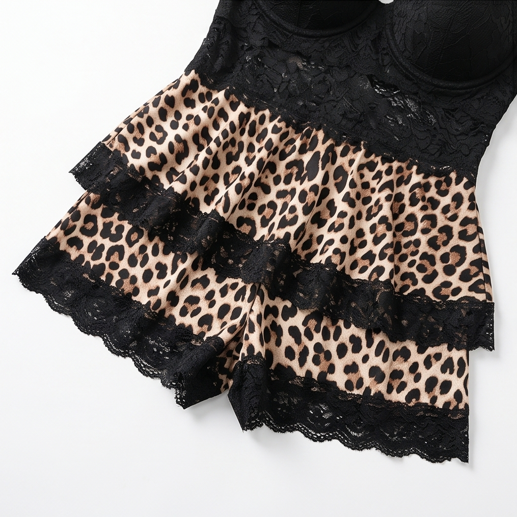 Lunella – Women's Tiered Lace Cami Pajama Set