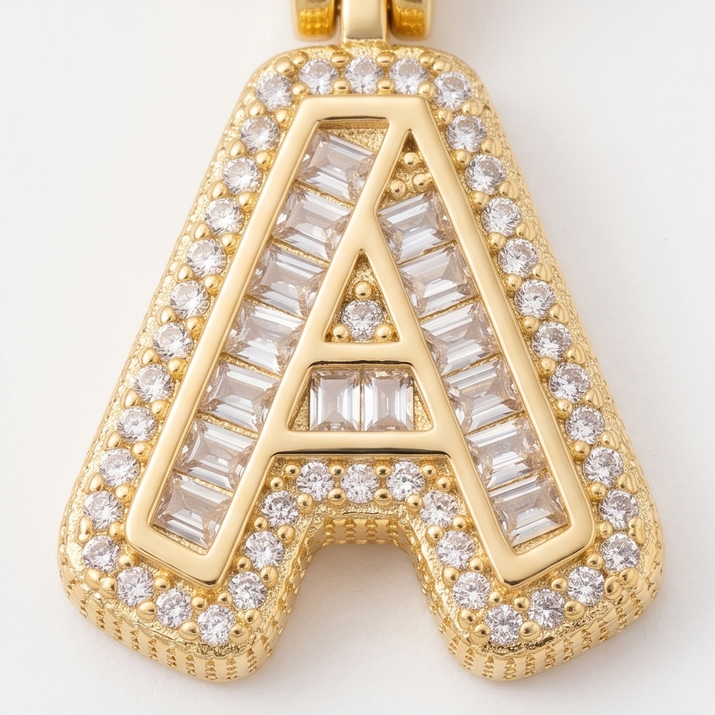 Luneria – Two-Piece Initial Pendant Necklace Set