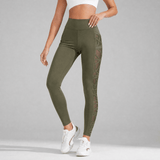 Luxefit – High Waisted Mesh Leggings with Hidden Pocket