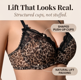 Luxette – Leopard lace push-up bra and panties set
