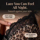 Luxette – Leopard lace push-up bra and panties set