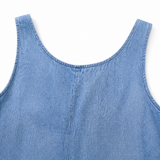 Marelle – Faux Two Piece Denim Look Shift Dress for Women
