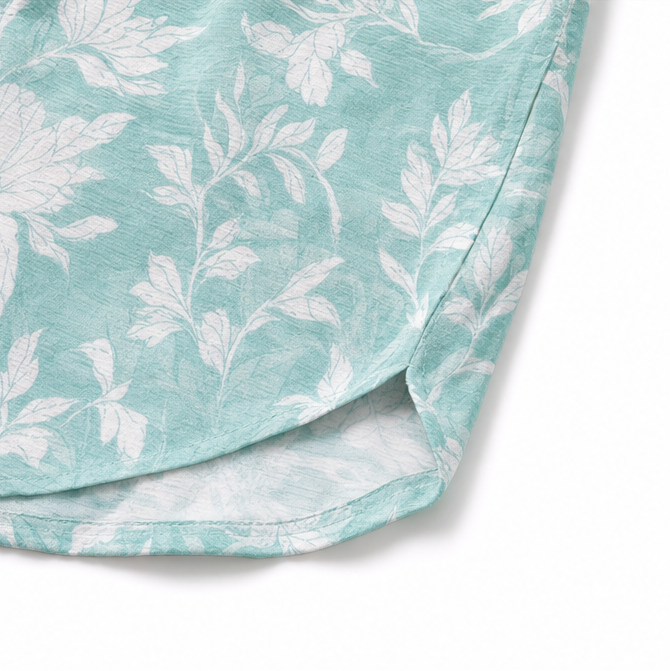 Marelle – Women's V-neck floral tunic and wide-leg pants 2-piece set