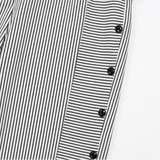Marena – Striped Side-Button Cropped Summer Pants for Women