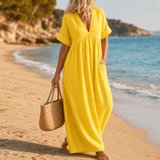 Marivelle – Women's Effortless Summer V-Neck Maxi Dress