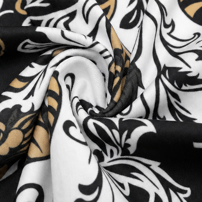 Marveline – Paisley A-Line Midi Dress with Tie Waist