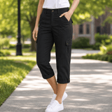 Movana – Women's Comfortable Stretch Capri with Pockets