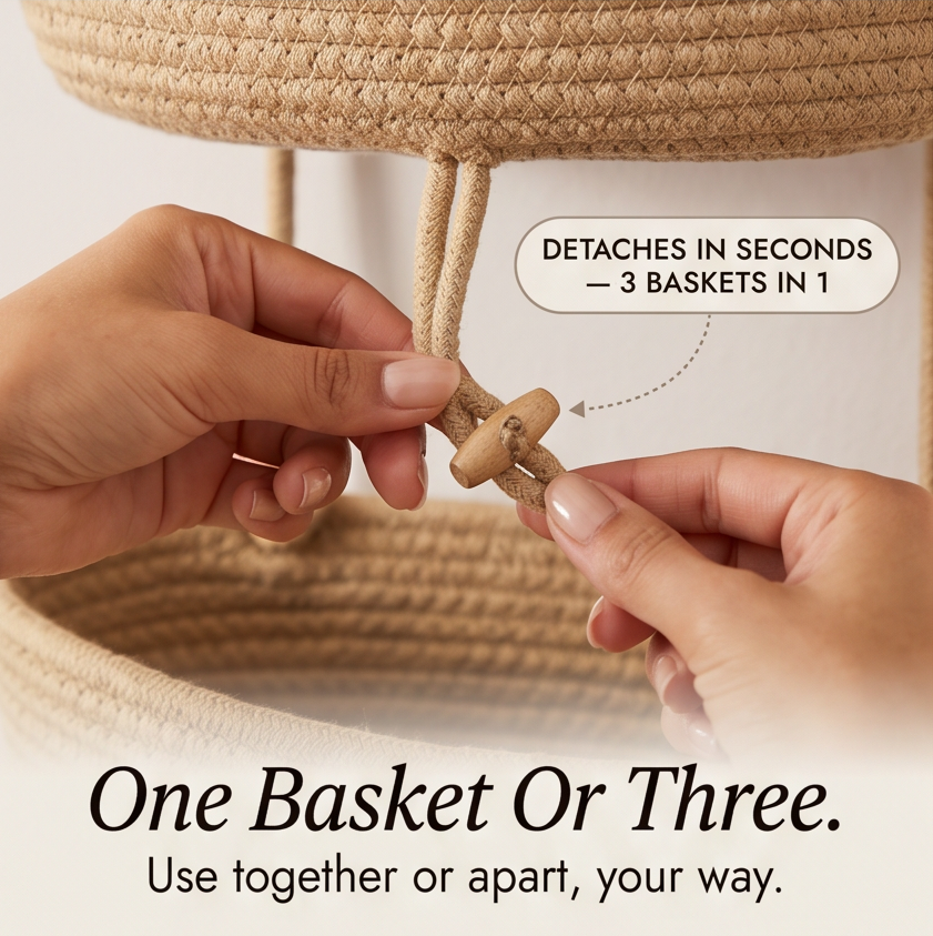 Nestora – 3-Tier Hanging Basket