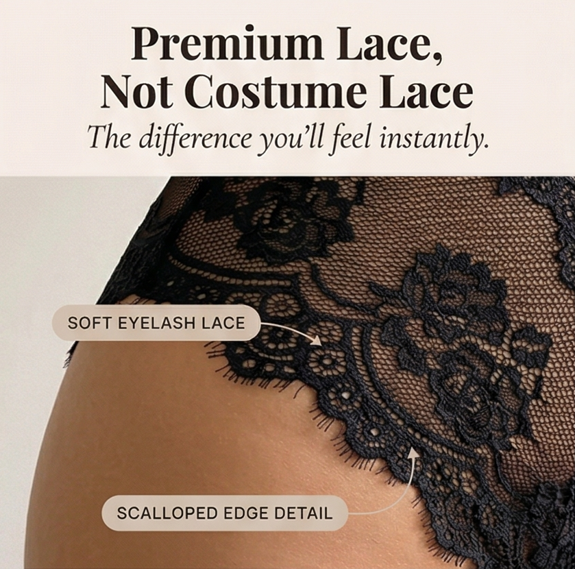 Noirette – Women's Strappy Lace Bodysuit
