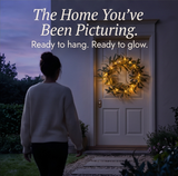 Olivelle – Warm-Glow Olive Wreath for Doors and Walls