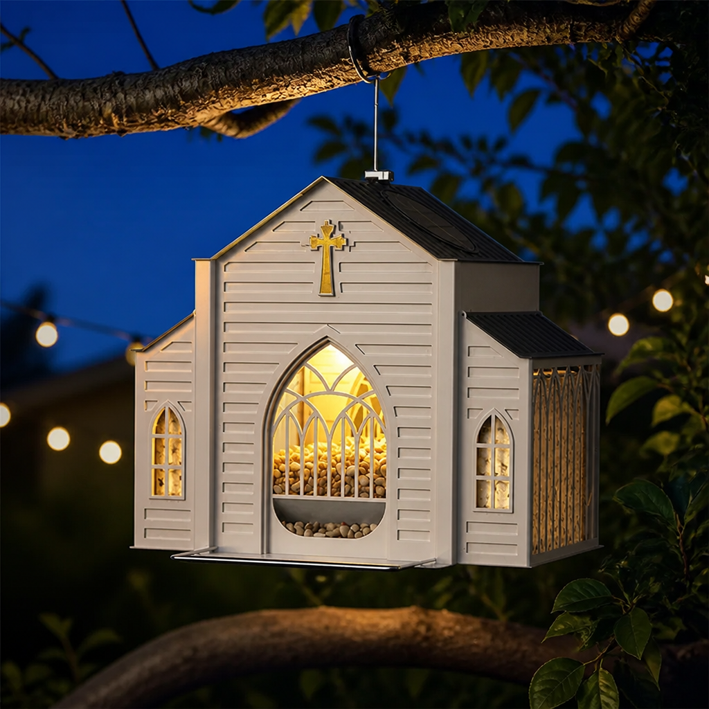 Sanctora – Solar Chapel Bird Feeder