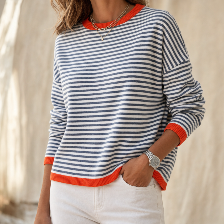 Tivana – Soft Touch Striped Long Sleeve