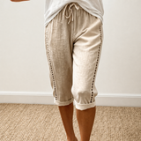 Lunava – Lace-Side Capri Pants for Women