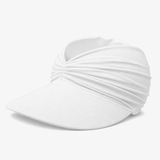 Solenza – Ruched UPF 50+ Sun Visor for Women, Packable Wide Brim