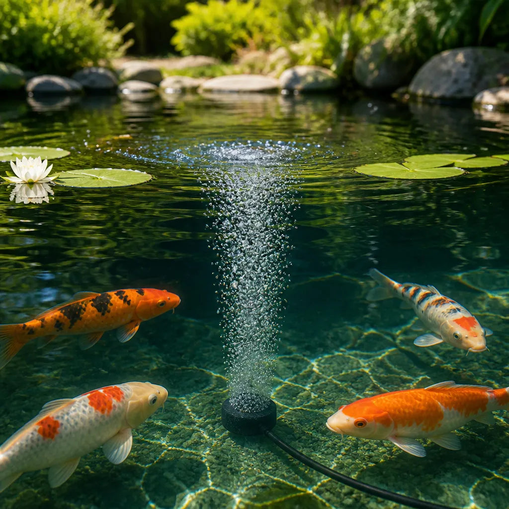 Solvio – Solar Pond Aerator with Fine Bubble Air Stone