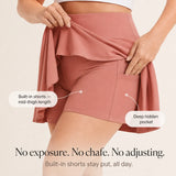 Movella – Plus Size Tennis Skort with Built-in Shorts and Pockets