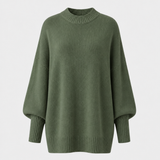 Veluna - Women's Oversized Wool Blend Sweater