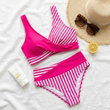 Marivela – Women's Wrap-Front High-Waist Bikini Set