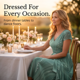 Osyla – Women's Flowing Marbled Midi Dress