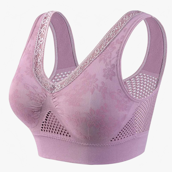 Veluna - Women's wireless lace comfort bra