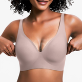Vellé – Women’s V-Neck Seamless Jelly Bra