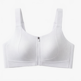 Veluna - Women's Front Zip Bra with FlexGel Support