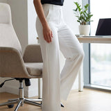 Elara – Women's High-Waisted Wide-Leg Suit Trousers