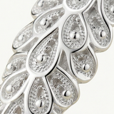 Pavora – Peacock Feather Cuff Bracelet