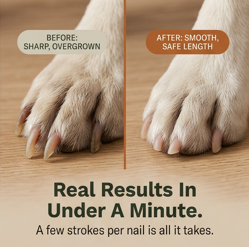 Pawsmooth – Silent Dog Nail File with 3 Sanding Pads
