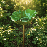 Petalune – Handcrafted Flower Bird Bath Garden Stake