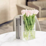 Florenza - Book-Shaped Acrylic Vase for Home Decor