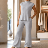 Selmira – Women's Ribbed Knit Two-Piece Set