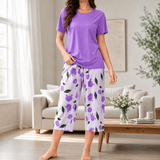 Sereya – Women's Breezy Floral Capri Pajama Set