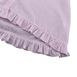 Lunevie – Ruffled Two-Piece Lounge Set with Puff Sleeves